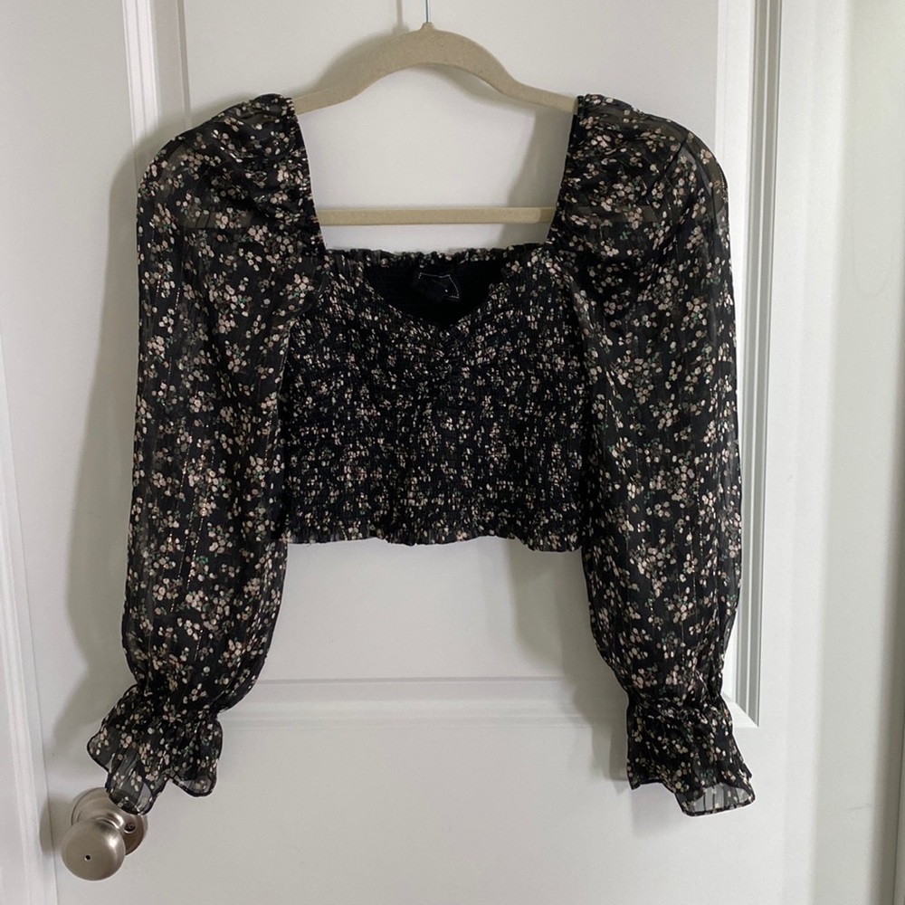 Reset by Jane floral cropped top